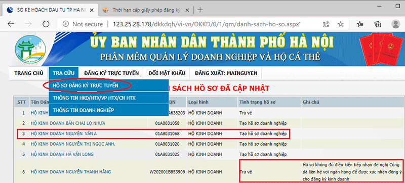 Hướng Dẫn Đăng Ký Hộ Kinh Doanh Cá Thể Online Tại Hà Nội