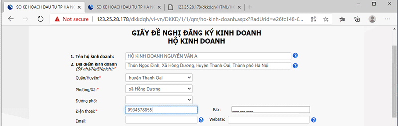 Hướng Dẫn Đăng Ký Hộ Kinh Doanh Cá Thể Online Tại Hà Nội