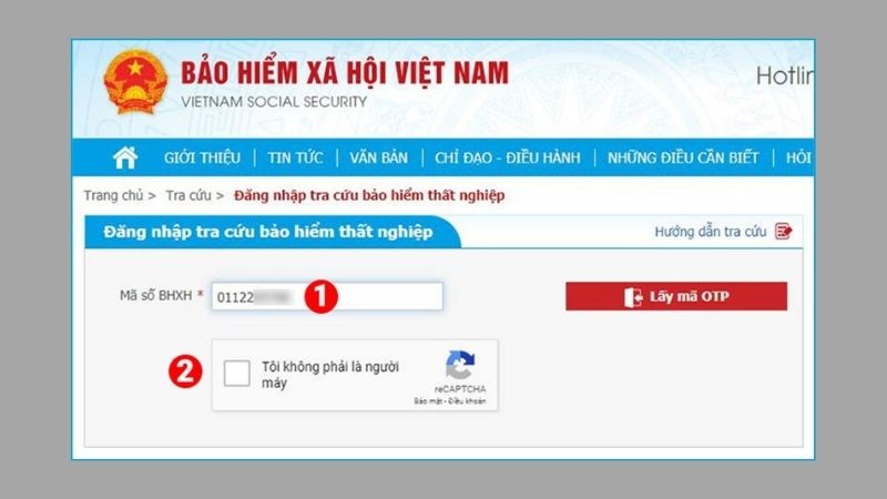 Tra cứu thời gian đóng BHTN trên website baohiemxahoi.gov.vn: