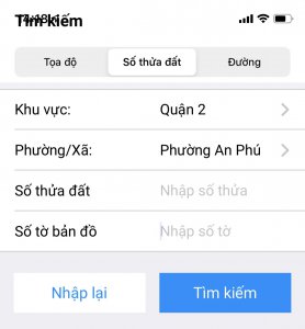 xác định vị trí lô đất dưa theo số tờ số thửa