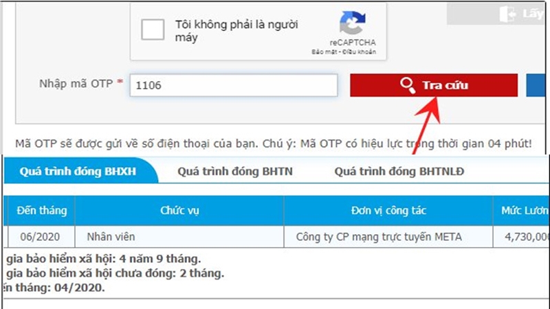 Tra cứu quá trình tham gia bảo hiểm xã hội