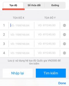 xác định vị trí đất dựa theo sổ đỏ qua app