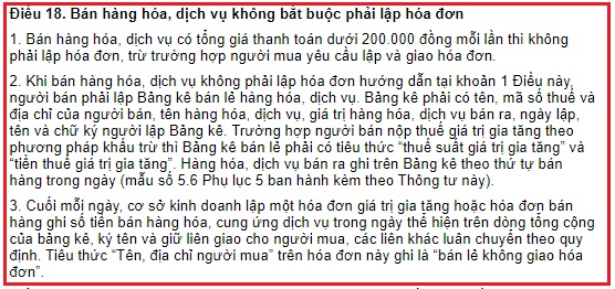 Cách viết hóa đơn bán hàng cho khách lẻ