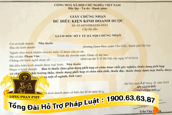 Giấy đăng ký kinh doanh nhà thuốc