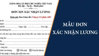 Giấy xác nhận lương