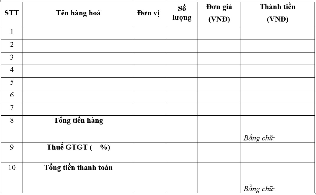 Hợp đồng mua bán hàng hoá