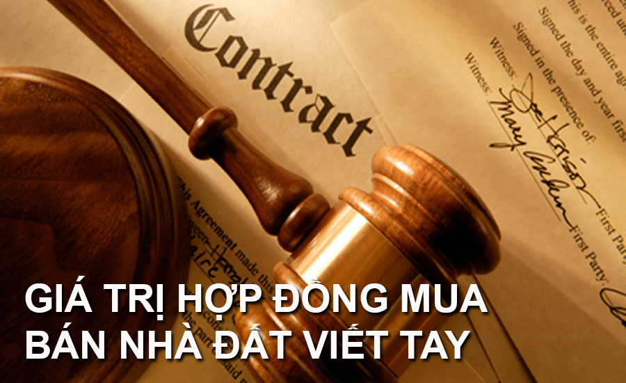 Hợp đồng mua bán nhà đất viết tay