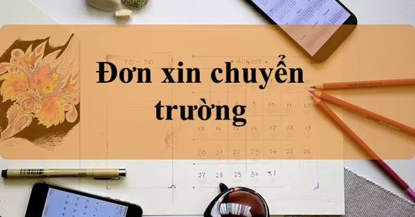 Mau don xin chuyen truong