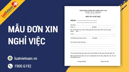 Mẫu đơn xin nghĩ việc