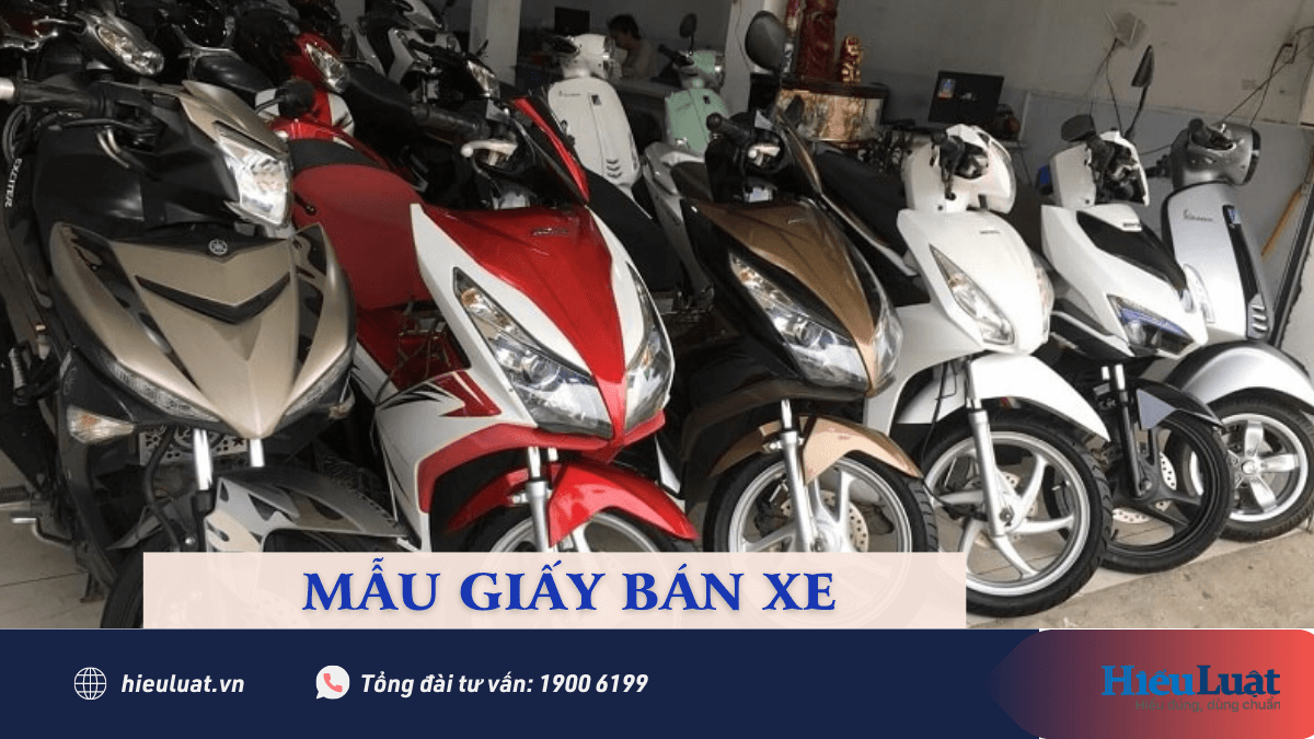 Mẫu giấy mua bán xe