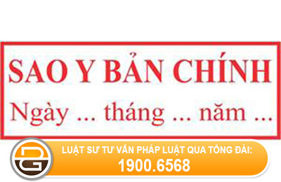 Quy định về sao y bản chính