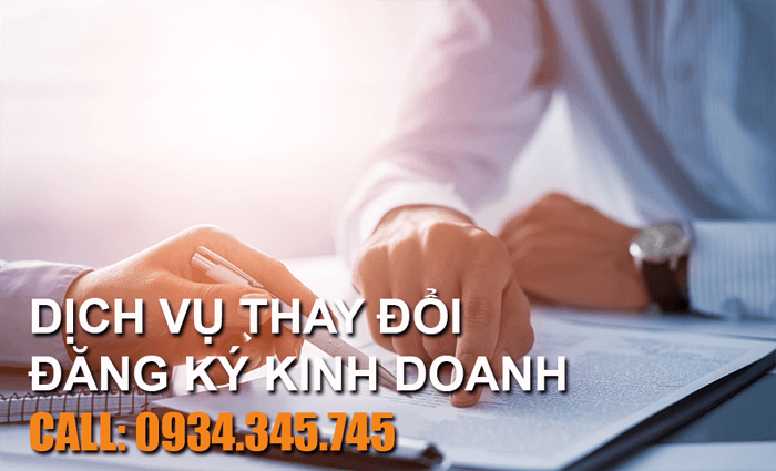 Thông báo thay đổi nội dung đăng ký kinh doanh