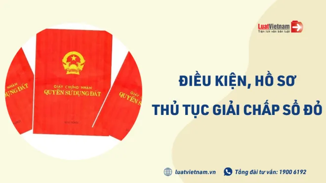 Thủ tục giải chấp sổ đỏ