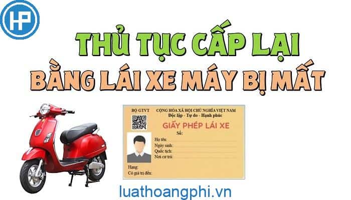 Thủ tục làm lại bằng lái xe máy