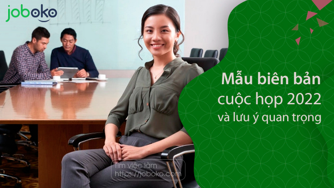 Ví dụ về biên bản cuộc họp